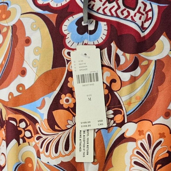 Anthropologie The Somerset Maxi Dress, Smocked, Tiered, V-Neck, Cotton, Size M - Picture 8 of 9